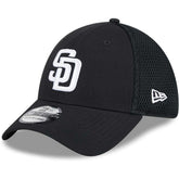 San Diego Padres New Era Neo 39THIRTY Flex Hat - Black/White Hats
