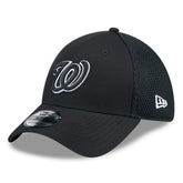 Washington Nationals New Era Neo 39THIRTY Flex Hat - Black/White Hats