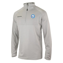 Philadelphia 76ers Omni-Wick Rockin' It Quarter-Zip Pullover Top Heather Gray
