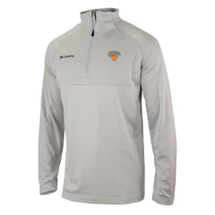 New York Knicks Omni-Wick Rockin' It Quarter-Zip Pullover Top Heather Gray