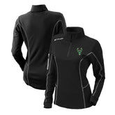 Milwaukee Bucks Women's Omni-Wick Shotgun Quarter-Zip Pullover Top Black