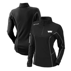 Sacramento Kings Women's Omni-Wick Shotgun Quarter-Zip Pullover Top Black