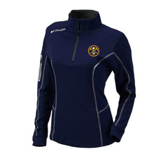 Denver Nuggets Women's Omni-Wick Shotgun Quarter-Zip Pullover Top Navy