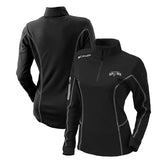 San Antonio Spurs Women's Omni-Wick Shotgun Quarter-Zip Pullover Top Black