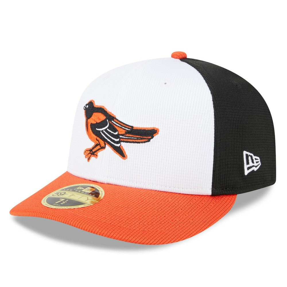Baltimore Orioles New Era 2025 Batting Practice Low Profile 59FIFTY Fitted Hat - White Hats