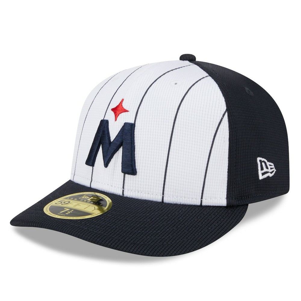 Minnesota Twins New Era 2025 Batting Practice Low Profile 59FIFTY Fitted Hat - White Hats