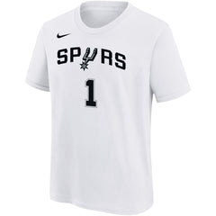 Victor Wembanyama San Antonio Spurs Youth Name & Number Association T-Shirt White