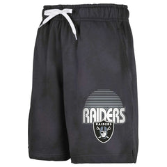 Las Vegas Raiders Youth Beach Bum Sun-Bleached French Terry Shorts Black