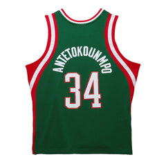 NBA Giannis Antetokounmpo Milwaukee Bucks 2013/14 Hardwood Classics Swingman Jersey - Hunter Green