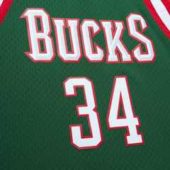 NBA Giannis Antetokounmpo Milwaukee Bucks 2013/14 Hardwood Classics Swingman Jersey - Hunter Green