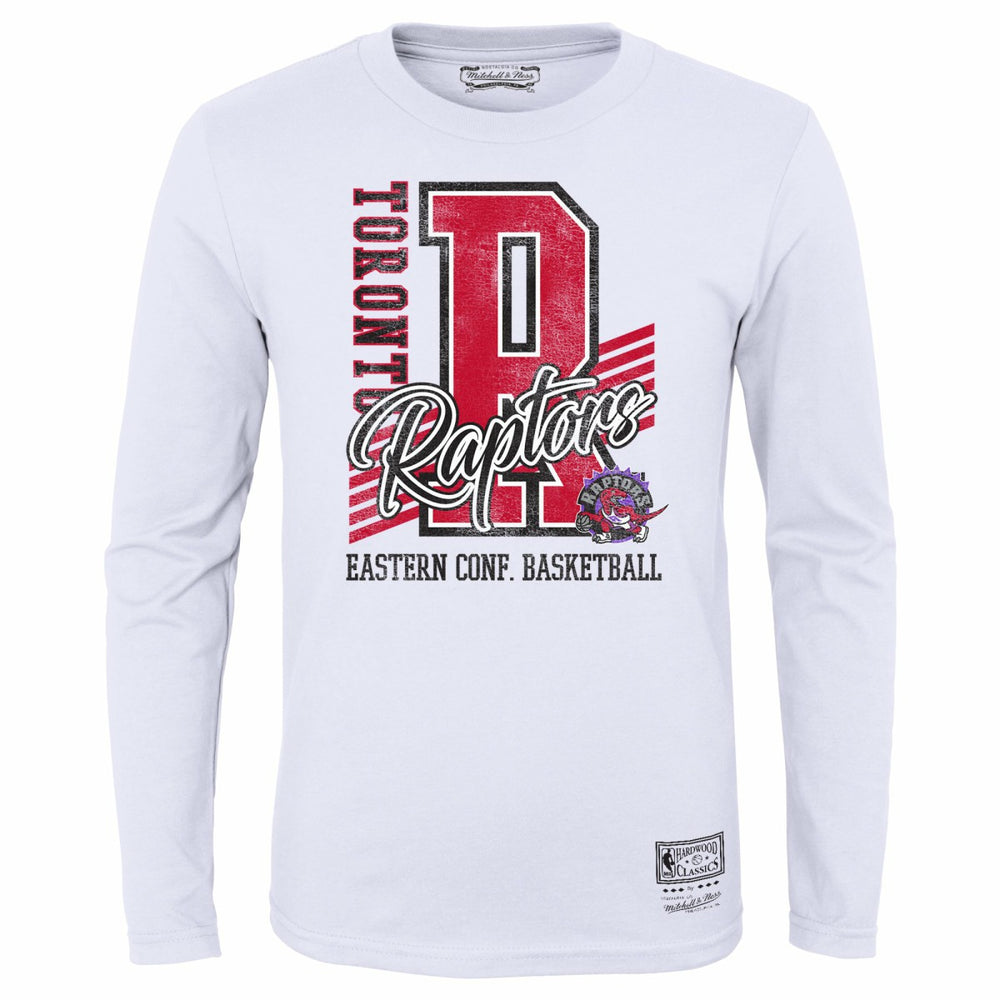 Toronto Raptors Youth Hardwood Classics Make The Cut Long Sleeve T-Shirt White