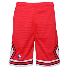 Chicago Bulls Youth Hardwood Classics Swingman Shorts Red