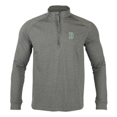 Boston Red Sox Levelwear City Connect Calibre Insignia Core Quarter-Zip Pullover Top - Heather Charcoal Pullover