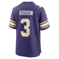 NFL Jordan Addison Minnesota Vikings Alternate Game Jersey - Purple