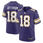 NFL Justin Jefferson Minnesota Vikings Classic Player Game Jersey - Purple