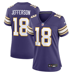 NFL Justin Jefferson Minnesota Vikings Women's Player Jersey - Purple