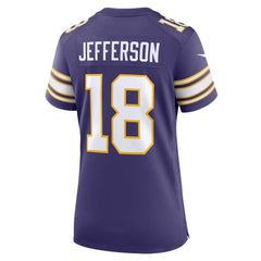 NFL Justin Jefferson Minnesota Vikings Women's Player Jersey - Purple