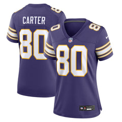 NFL Cris Carter Minnesota Vikings Women's Classic Retired Player Game Jersey - Purple