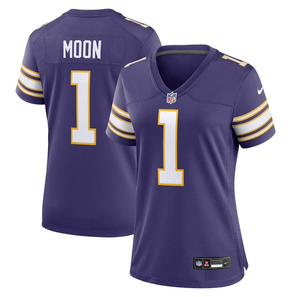 NFL Warren Moon Minnesota Vikings Women's Classic Retired Player Game Jersey - Purple