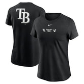 Tampa Bay Rays Nike Women's Over Shoulder T-Shirt - Black T-shirts