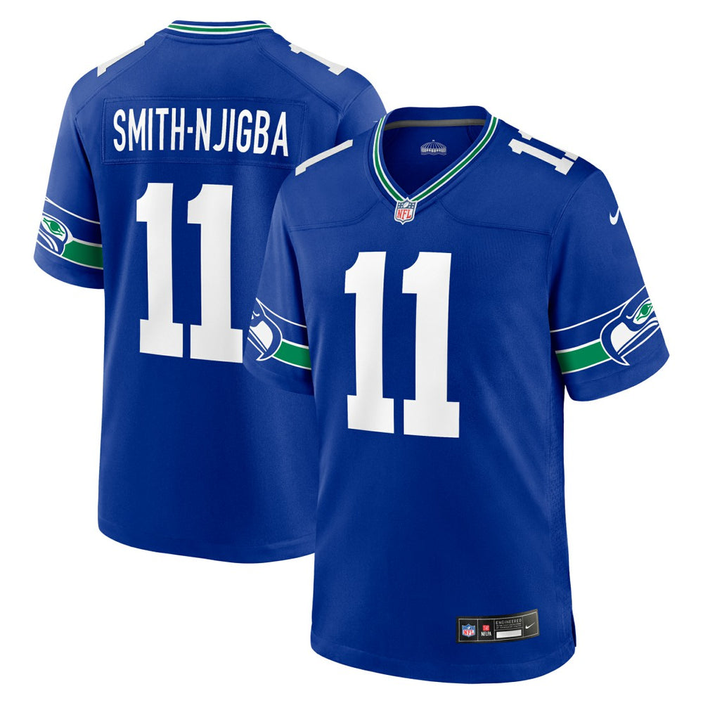 NFL Jaxon Smith-Njigba Seattle Seahawks Throwback Player Game Jersey - Royal