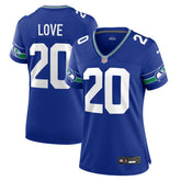 NFL Julian Love Seattle Seahawks Women's Throwback Player Game Jersey - Royal