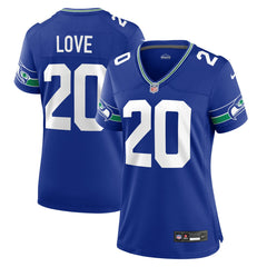 NFL Julian Love Seattle Seahawks Women's Throwback Player Game Jersey - Royal