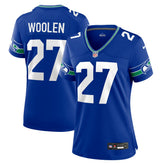NFL Tariq Woolen Seattle Seahawks Women's Throwback Player Game Jersey - Royal