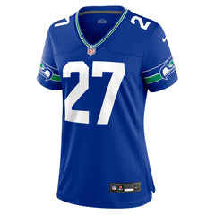 NFL Tariq Woolen Seattle Seahawks Women's Throwback Player Game Jersey - Royal
