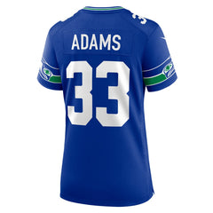 NFL Jamal Adams Seattle Seahawks Women's Throwback Player Game Jersey - Royal