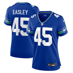 Kenny Easley Seattle Seahawks Women's Throwback Retired Player Game Jersey Royal