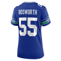 Brian Bosworth Seattle Seahawks Women's Throwback Retired Player Game Jersey Royal