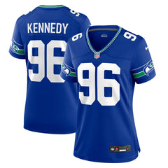 NFL Cortez Kennedy Seattle Seahawks Women's Throwback Player Game Jersey - Royal