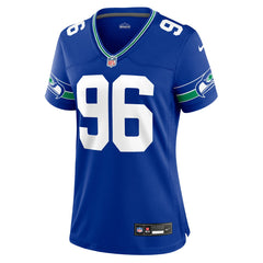 NFL Cortez Kennedy Seattle Seahawks Women's Throwback Player Game Jersey - Royal