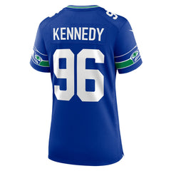 NFL Cortez Kennedy Seattle Seahawks Women's Throwback Player Game Jersey - Royal