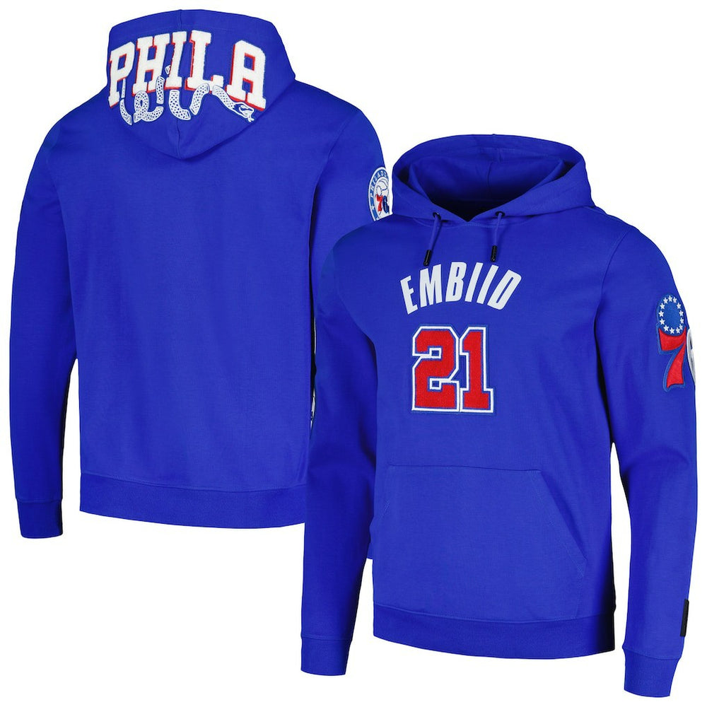 Joel Embiid Philadelphia 76ers Pro Standard Player Pullover Hoodie Royal