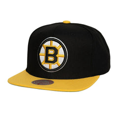 NHL Boston Bruins Mitchell & Ness Core Team Ground 2.0 Snapback Hat - Black