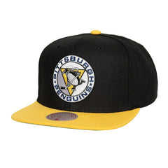NHL Pittsburgh Penguins Mitchell & Ness Core Team Ground 2.0 Snapback Hat - Black