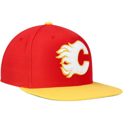 NHL Calgary Flames Mitchell & Ness Core Team Ground 2.0 Snapback Hat - Red