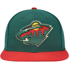 NHL Minnesota Wild Mitchell & Ness Core Team Ground 2.0 Snapback Hat - Green