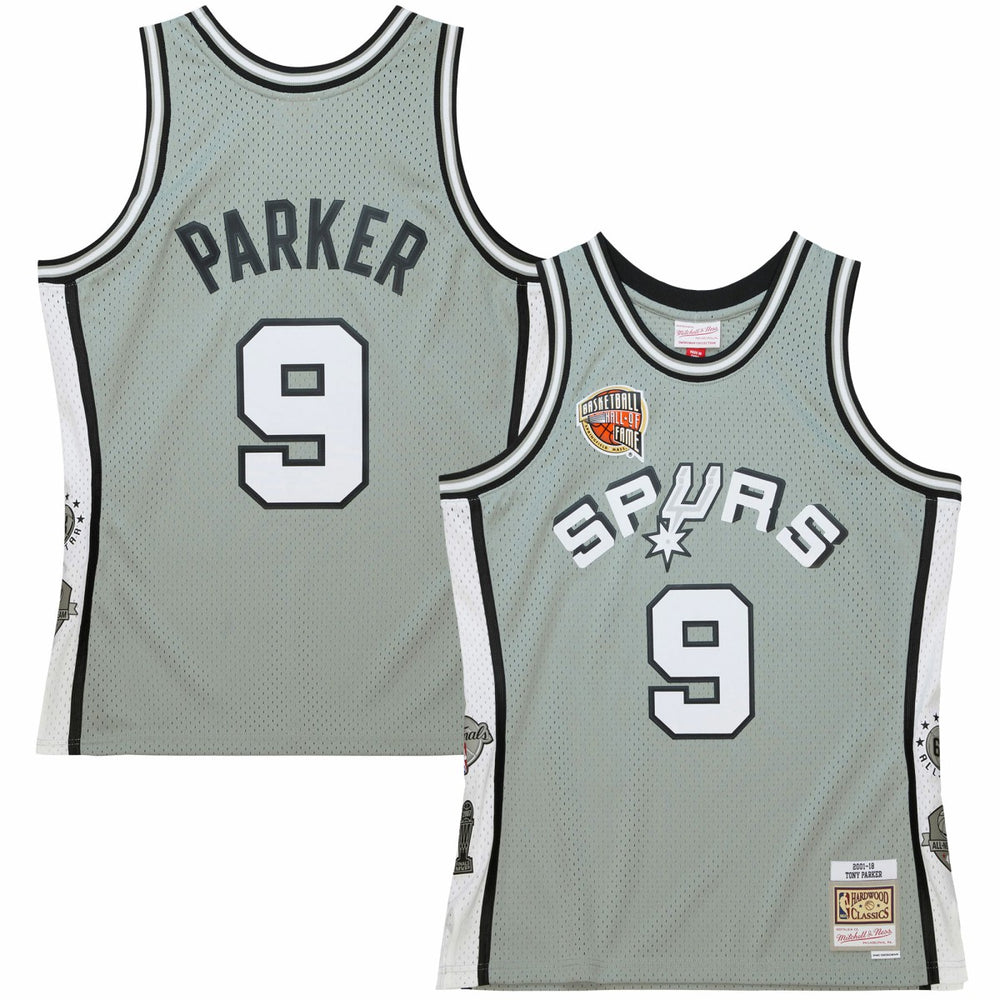 NBA Tony Parker San Antonio Spurs Unisex Hall of Fame Class of 2023 Throwback Swingman Jersey - Gray