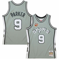 NBA Tony Parker San Antonio Spurs Unisex Hall of Fame Class of 2023 Throwback Swingman Jersey - Gray