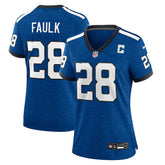 NFL Marshall Faulk Indianapolis Colts Women's Indiana Nights Alternate Game Jersey - Royal