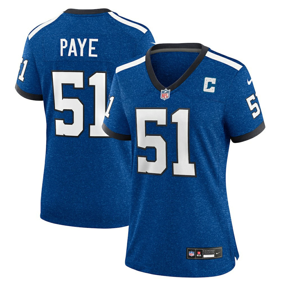 NFL Kwity Paye Indianapolis Colts Women's Indiana Nights Alternate Game Jersey - Royal