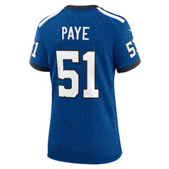 NFL Kwity Paye Indianapolis Colts Women's Indiana Nights Alternate Game Jersey - Royal