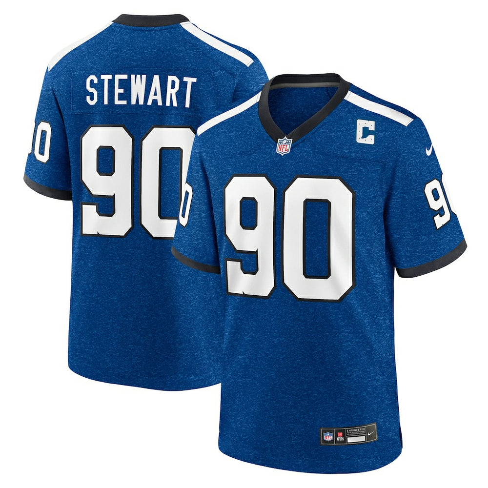 NFL Grover Stewart Indianapolis Colts Alternate Game Jersey - Blue