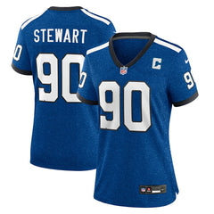 NFL Grover Stewart Indianapolis Colts Women's Indiana Nights Alternate Game Jersey - Royal