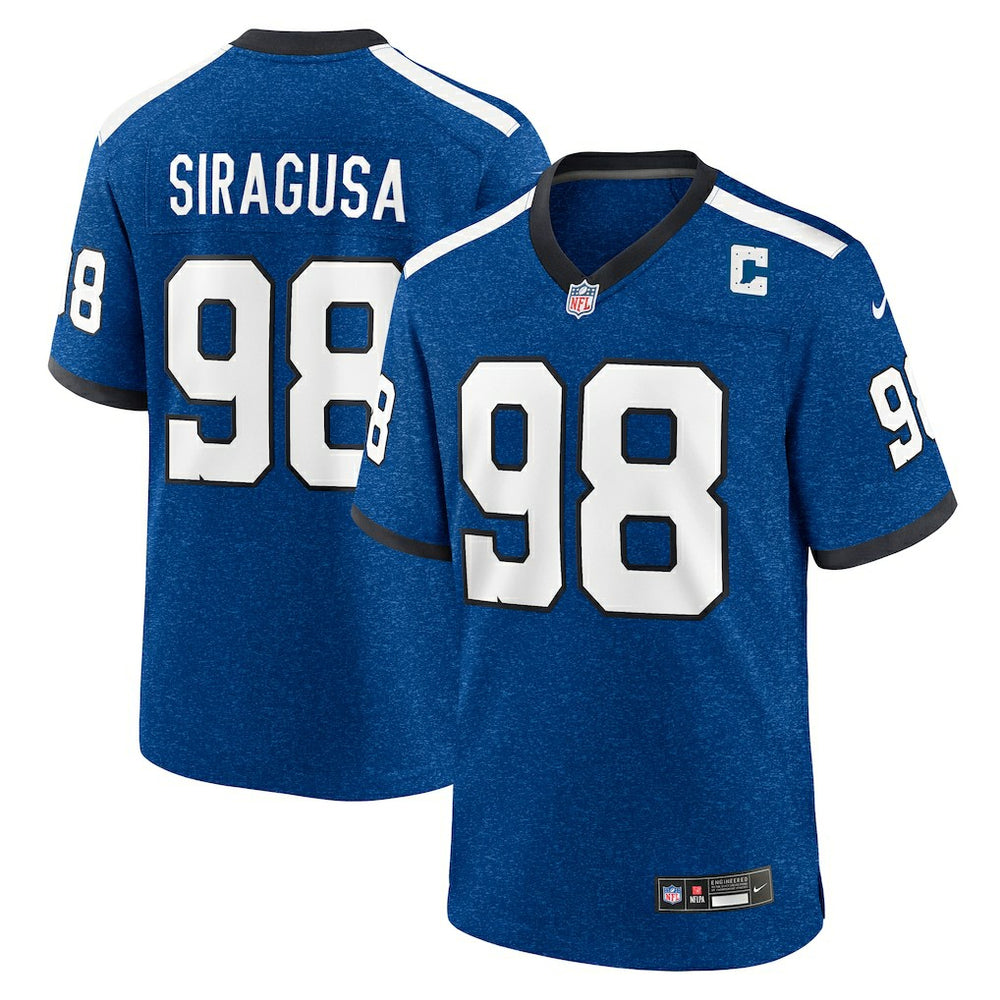 NFL Tony Siragusa Indianapolis Colts Retired Player Alternate Game Jersey - Blue