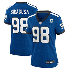 NFL Tony Siragusa Indianapolis Colts Women's Indiana Nights Alternate Game Jersey - Royal