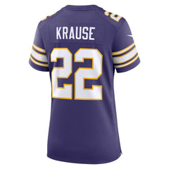 NFL Paul Krause Minnesota Vikings Women's Classic Retired Player Jersey - Purple